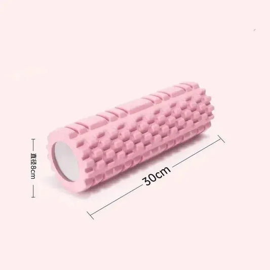 30cm Foam Roller – Grid Massage Column for Muscle Relaxation, Yoga, Pilates, and Home Fitness Training-TRUZENIC