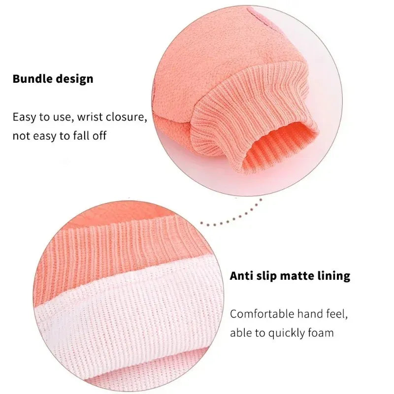 Exfoliating Shower Glove – Body Scrub Mitt for Peeling, Deep Cleaning & Spa-Like Bath Experience-TRUZENIC