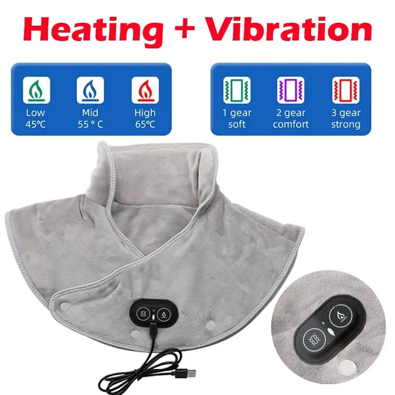 Neck & Shoulder Massager – Heated Vibration Pad with Infrared Warming for Everyday Comfort & Relaxation-TRUZENIC