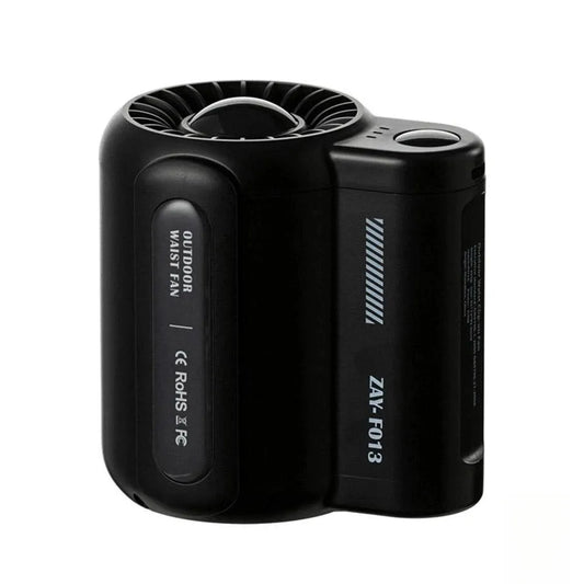 TRUZENIC Outdoor Waist & Neck Fan – Portable 3-Speed USB Handheld & Clip-On Cooling Fan
