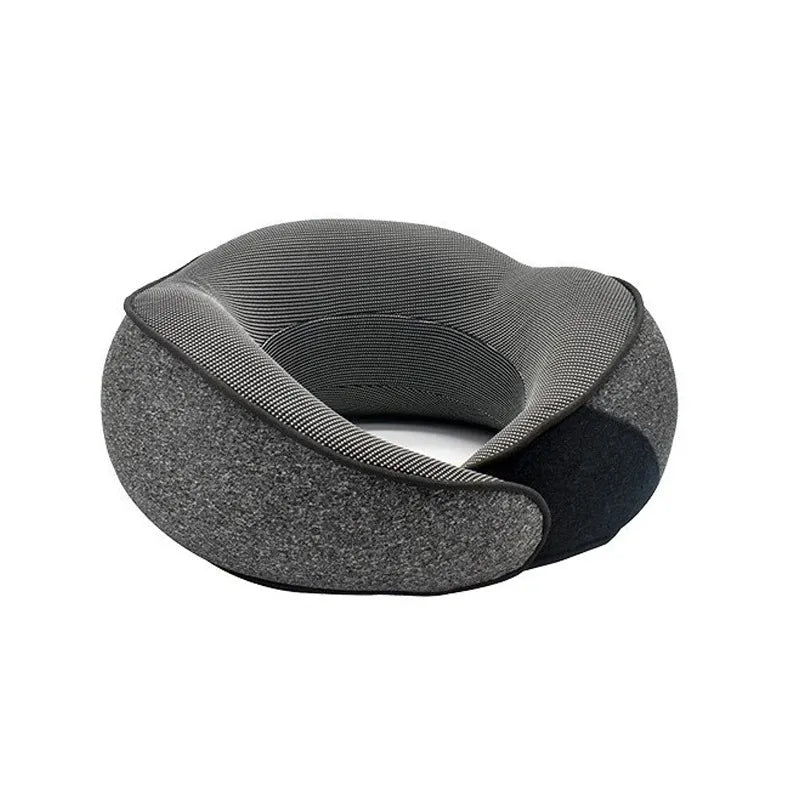 Memory Foam Travel Neck Pillow – U-Shaped Cervical Support for Sleep, Flights & Camping with Carry Bag-TRUZENIC