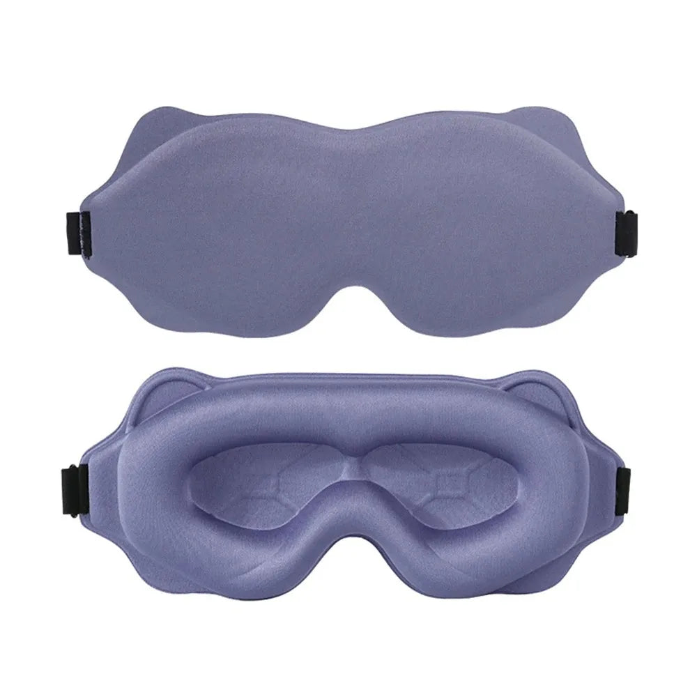 3D Contoured Sleep Mask – Soft, Light-Blocking Eye Mask for Travel, Naps & Nighttime Rest-TRUZENIC