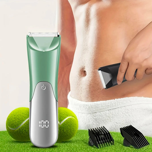 TRUZENIC Men’s Body Hair Trimmer – Rechargeable Grooming Shaver for Beard, Chest, Arms & Legs