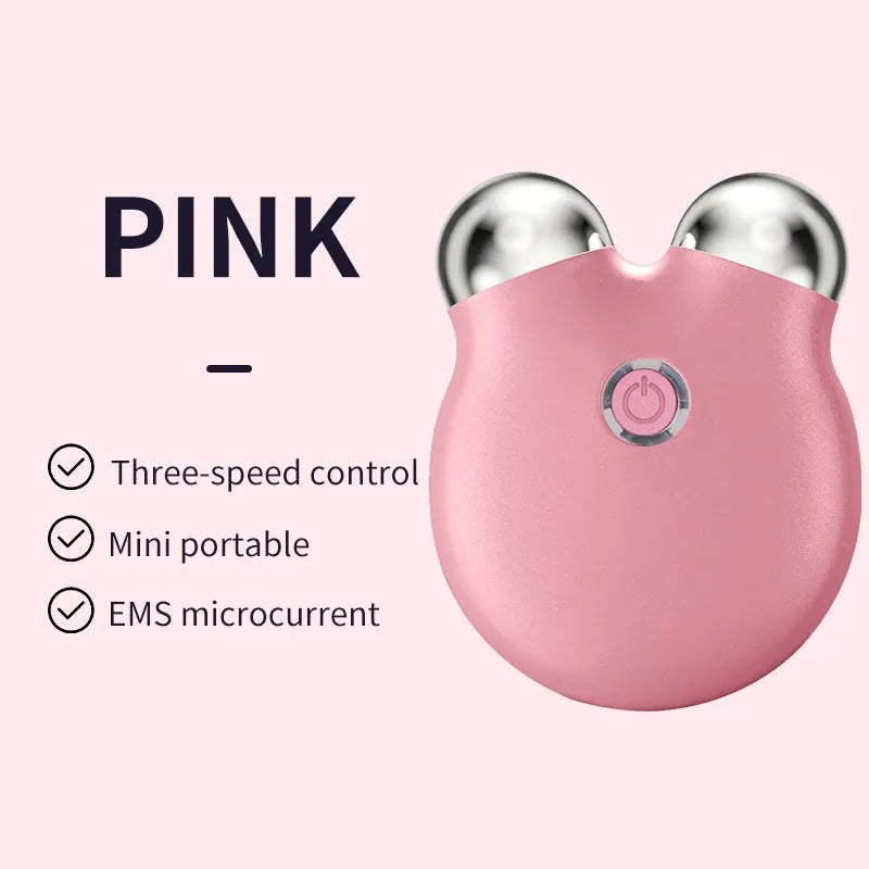 EMS Facial Massager – Portable Microcurrent Beauty Tool with Dual Rollers for Daily Skincare-TRUZENIC