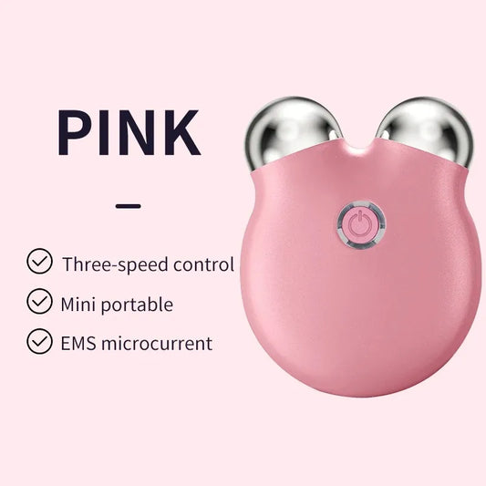 EMS Facial Massager – Portable Microcurrent Beauty Tool with Dual Rollers for Daily Skincare-TRUZENIC