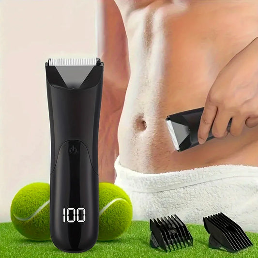 TRUZENIC Men’s Body Hair Trimmer – Rechargeable Grooming Shaver for Beard, Chest, Arms & Legs