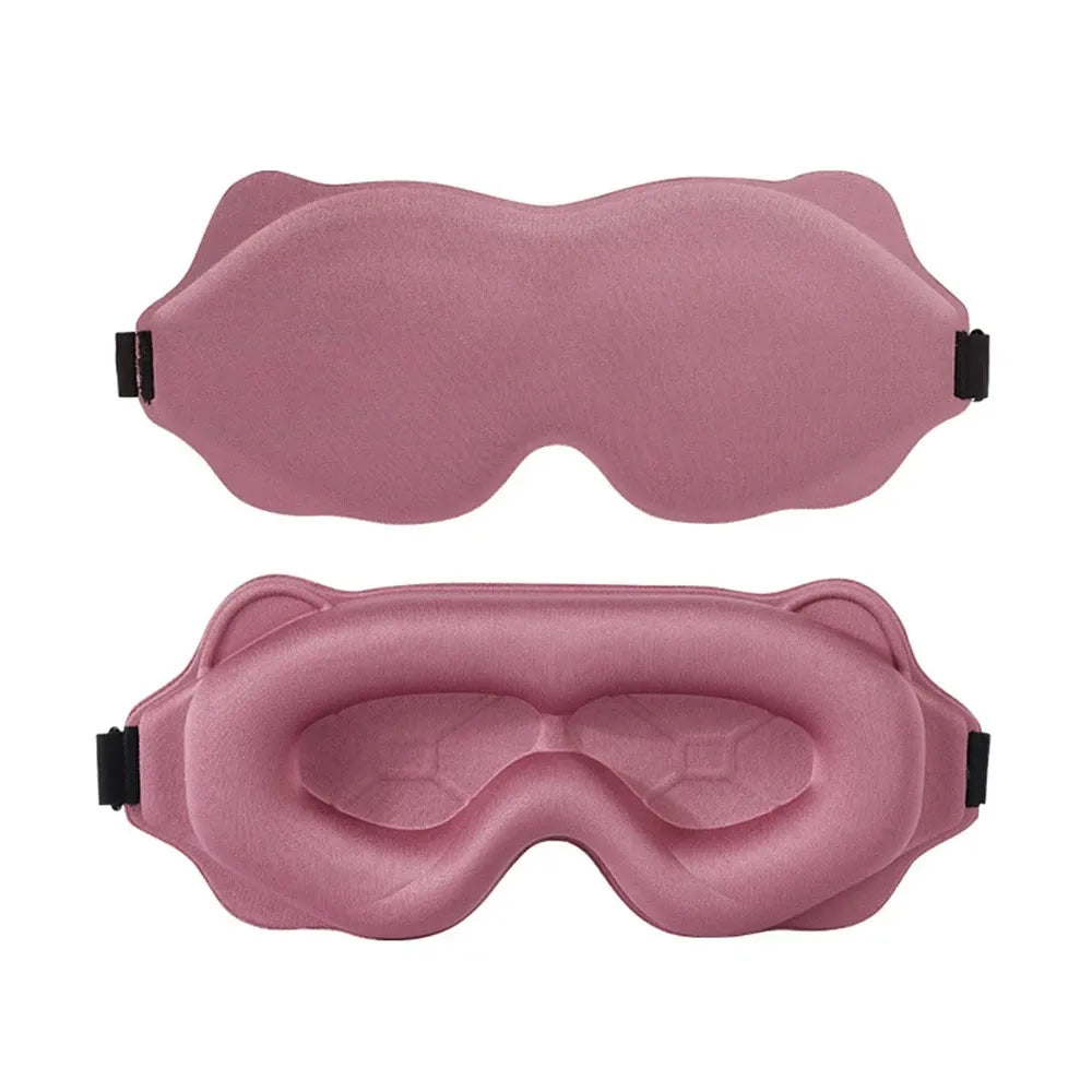 3D Contoured Sleep Mask – Soft, Light-Blocking Eye Mask for Travel, Naps & Nighttime Rest-TRUZENIC