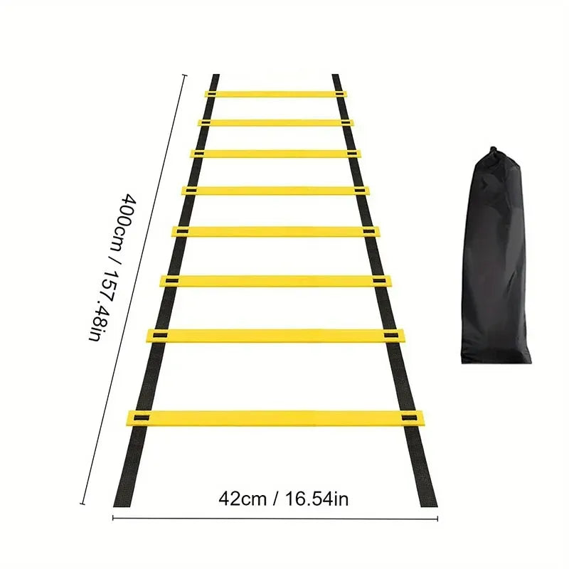 Agility Ladder with Adjustable Nylon Straps – Speed and Footwork Training Equipment for Sports and Fitness-TRUZENIC