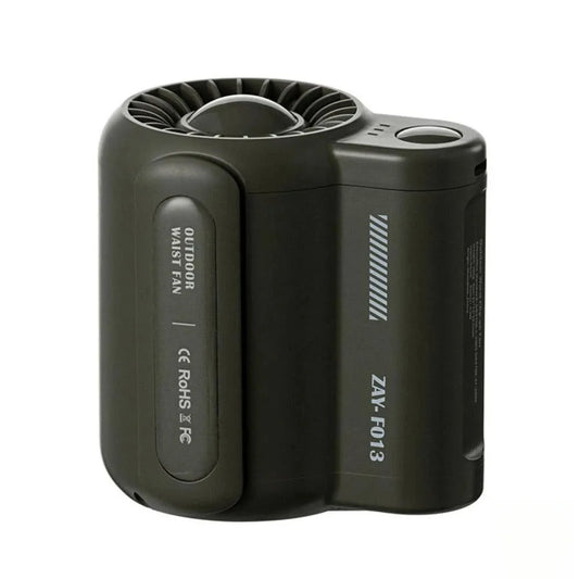 TRUZENIC Outdoor Waist & Neck Fan – Portable 3-Speed USB Handheld & Clip-On Cooling Fan