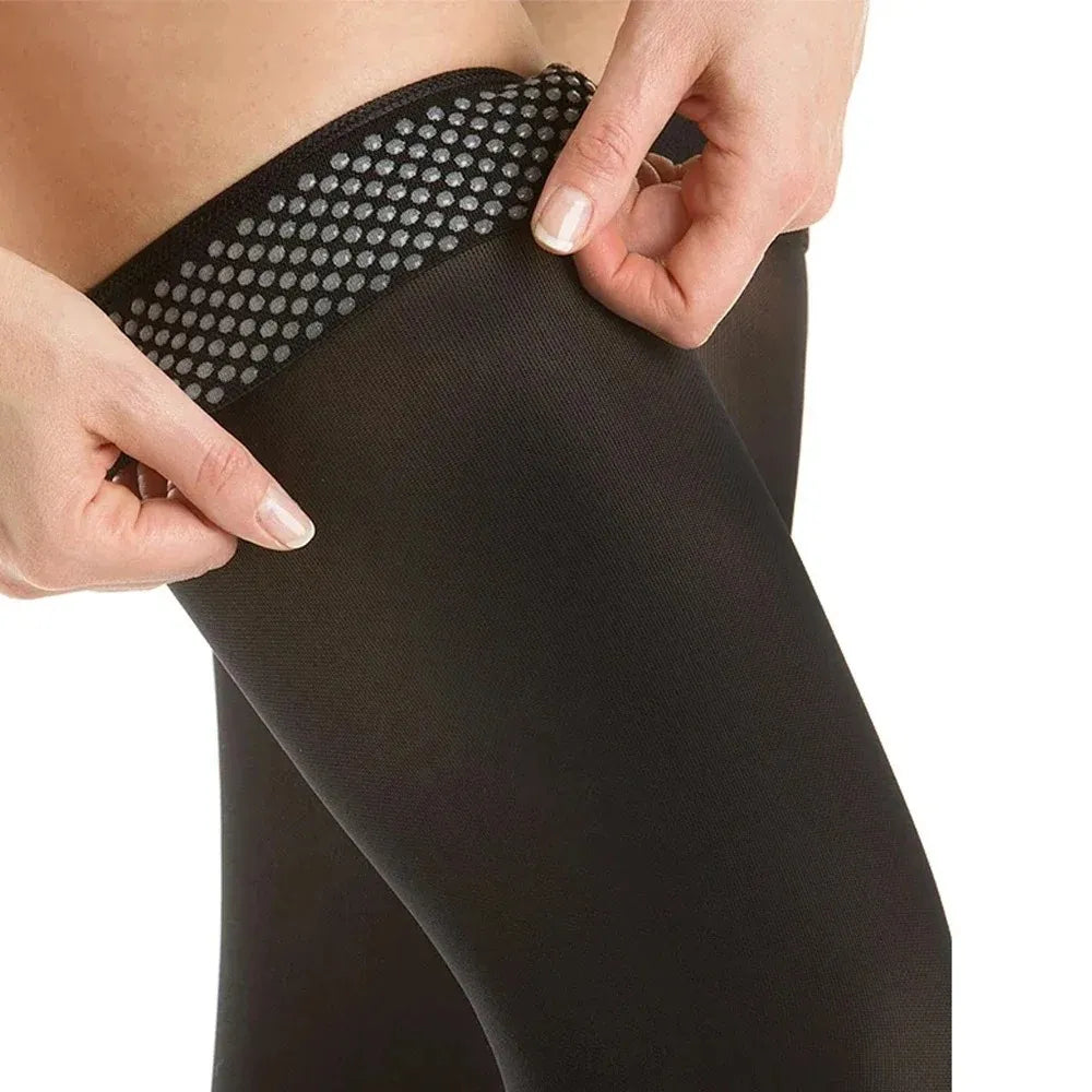 Thigh High Compression Stockings – Toeless Support Socks for Men & Women, Ideal for Travel & Daily Wear-TRUZENIC