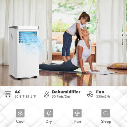 10000 BTU Portable Air Conditioner with Fan and Dehumidifier – Ideal for Small Spaces 3