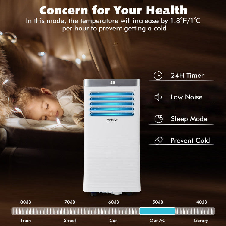 10000 BTU Portable Air Conditioner with Fan and Dehumidifier – Ideal for Small Spaces 6