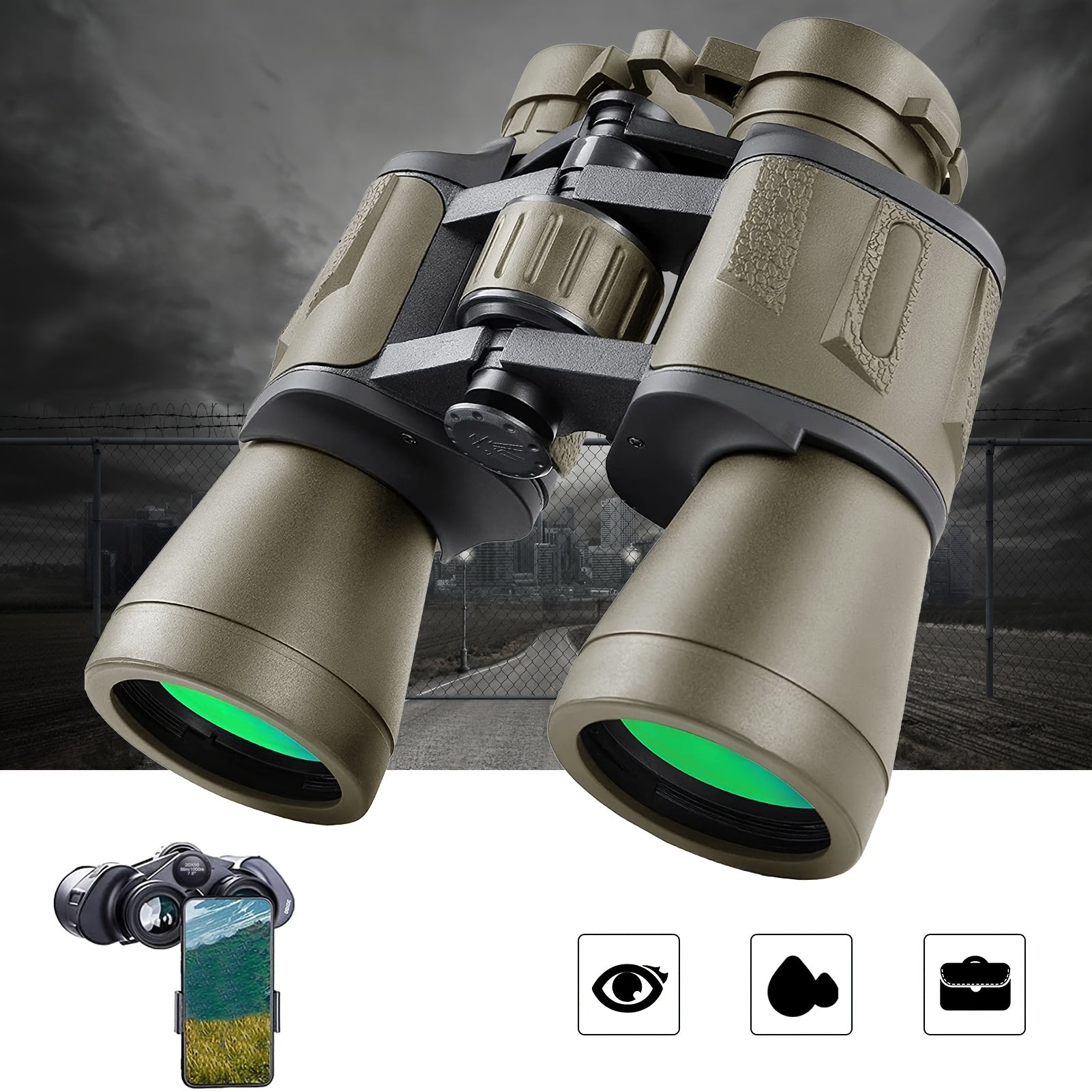 10X Magnification Binoculars with 50mm Objective Lens – Lightweight Hunting and Outdoor Gear 5
