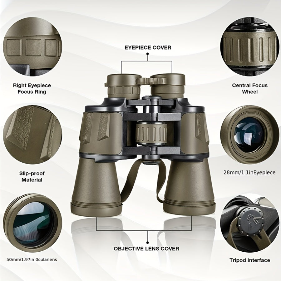 10X Magnification Binoculars with 50mm Objective Lens – Lightweight Hunting and Outdoor Gear 6
