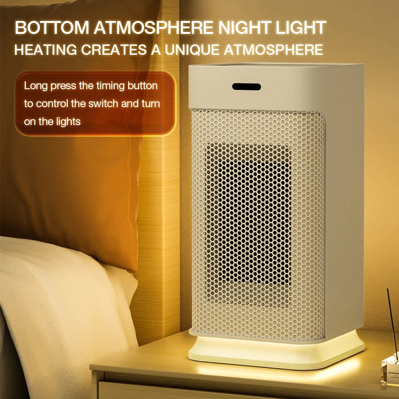 1200W Portable Electric Ceramic Space Heater with Oscillation and Remote Control – Fast Heating for Home and Office