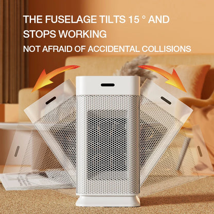 1200W Portable Electric Ceramic Space Heater with Oscillation and Remote Control – Fast Heating for Home and Office