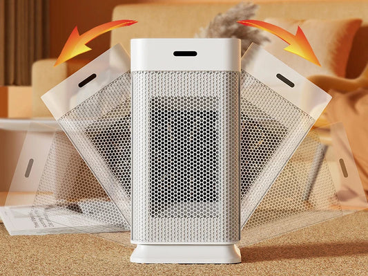 1200W Portable Electric Ceramic Space Heater with Oscillation and Remote Control – Fast Heating for Home and Office