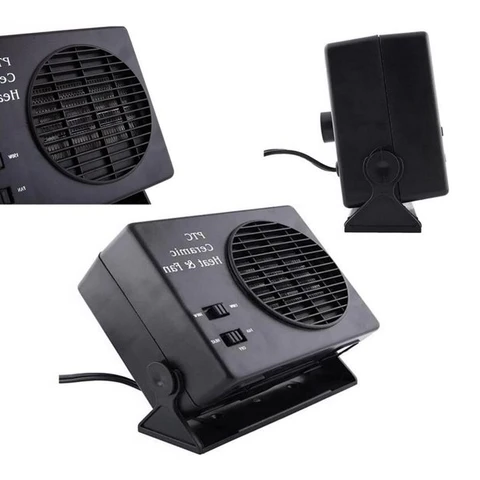 12V Portable Car Heater with Adjustable Heat Settings – Compact 150W/300W Ceramic Fan Heater for Winter Comfort 0