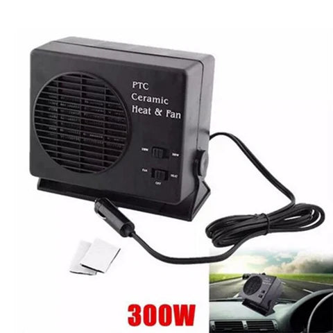 12V Portable Car Heater with Adjustable Heat Settings – Compact 150W/300W Ceramic Fan Heater for Winter Comfort 2