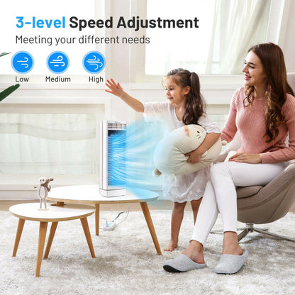 14-Inch Oscillating Tower Fan with Timer and Multi-Speed Control – Compact and Quiet Cooling Solution 3