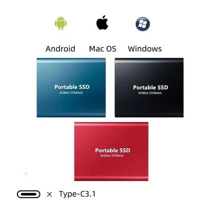 2TB Portable SSD External Hard Drive - High-Speed Compact Storage with USB-C, Shock-Resistant Design for Windows and Mac 4