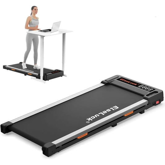 2 in 1 Portable Walking Treadmill for Home and Office Use – Compact Under Desk Treadmill with Adjustable Speed and Multi-Function Display 0