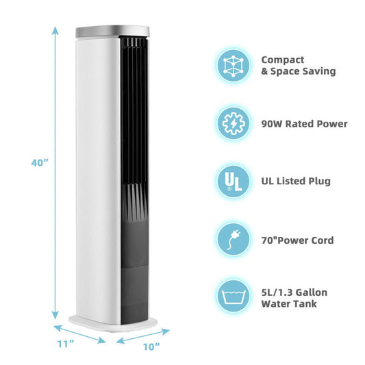 3-in-1 Air Cooling Unit with Fan, Humidifier, and Timer – Portable Indoor Comfort 1