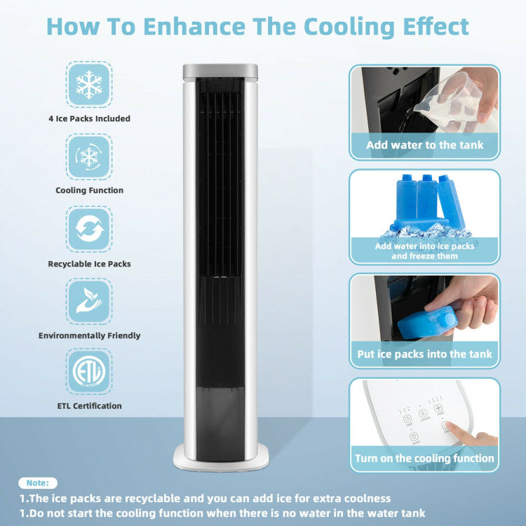 3-in-1 Air Cooling Unit with Fan, Humidifier, and Timer – Portable Indoor Comfort 7