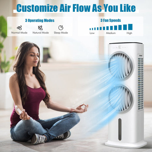 3-in-1 Evaporative Air Cooler with Remote Control – Quiet Fan and Humidifier for Indoor Comfort 1