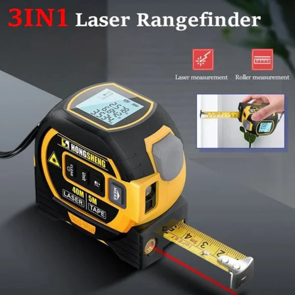 3-in-1 Infrared Laser Tape Measure with Digital Display – 131FT/197FT Range 4