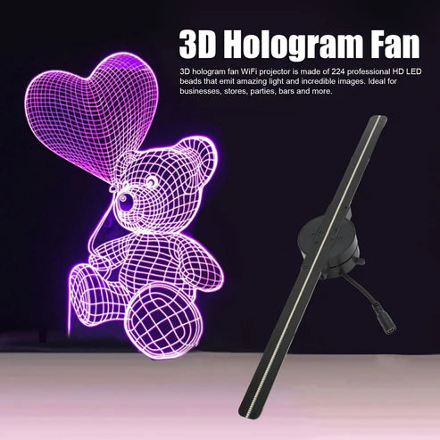 3D Hologram Advertising Fan Projector with 16.5 LED Display for Eye-Catching Visuals 0