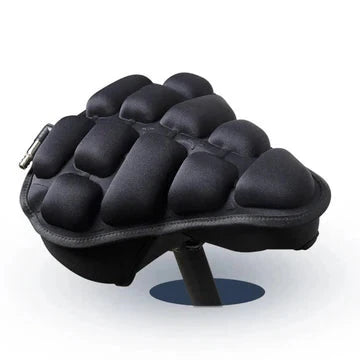 3D Inflatable Bicycle Seat Cushion for Shock Absorption and Comfort – Breathable Design for Stationary and Exercise Bikes 0