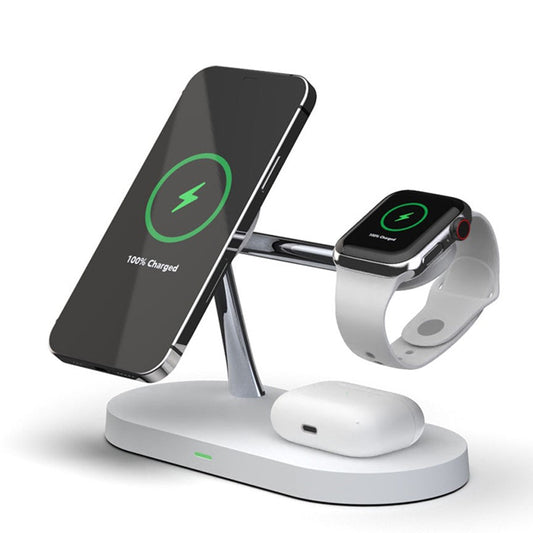 4-in-1 Wireless Charging Station with LED Light and Watch Stand 1