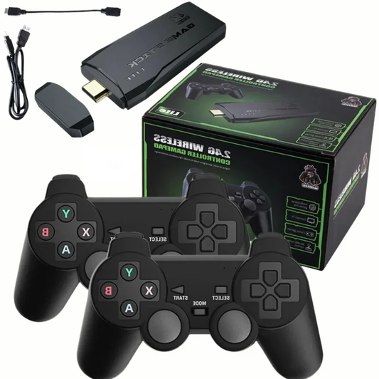 4K HDMI Game Console with 64GB Memory and 20,000+ Retro Games – Dual Wireless Controllers Included 0