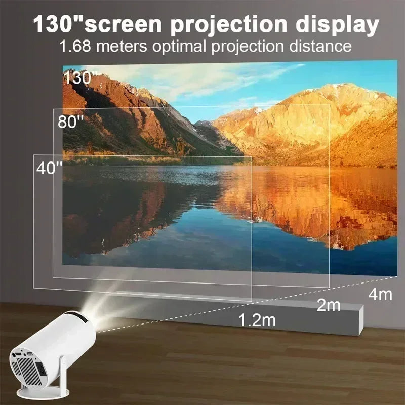 4K Home Theater Projector with Dual WiFi6 Connectivity for Gaming and Outdoor Movies 1