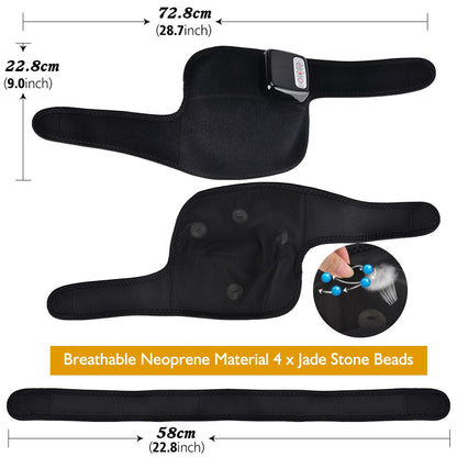 Heated Knee Massager with Adjustable Heat and Vibration – Soft Compression for Relaxation and Comfort-TRUZENIC