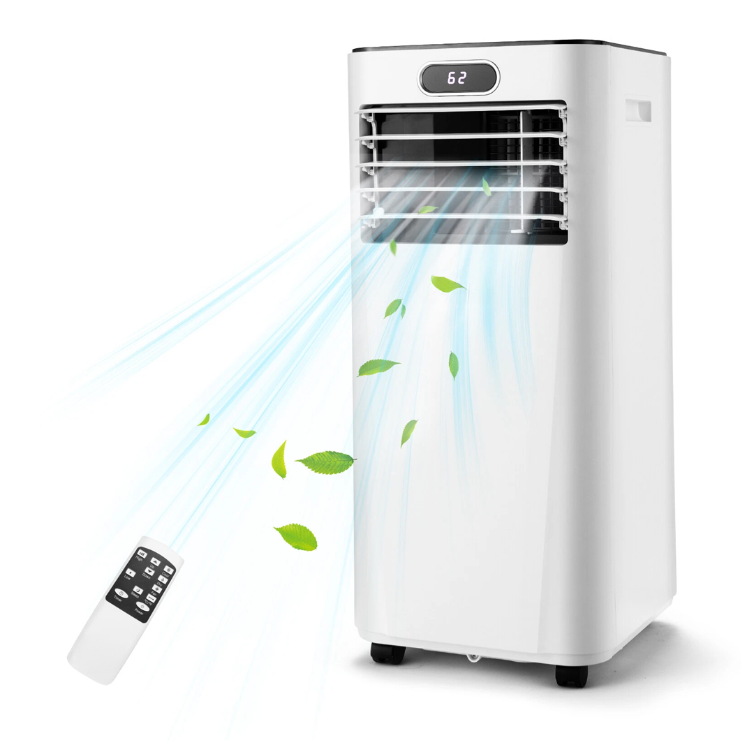 8000 BTU Portable Air Conditioner with Remote Control – 3-in-1 Cooling, Dehumidifying, and Fan Functions 0