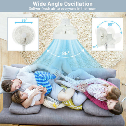 9-Inch Adjustable Standing Fan with Oscillation and Quiet Operation – Ideal for Bedrooms and Desks 4