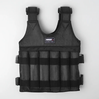 Adjustable 110 lb Weighted Vest for Strength Training and Endurance – Ideal for Running and Walking Workouts 1