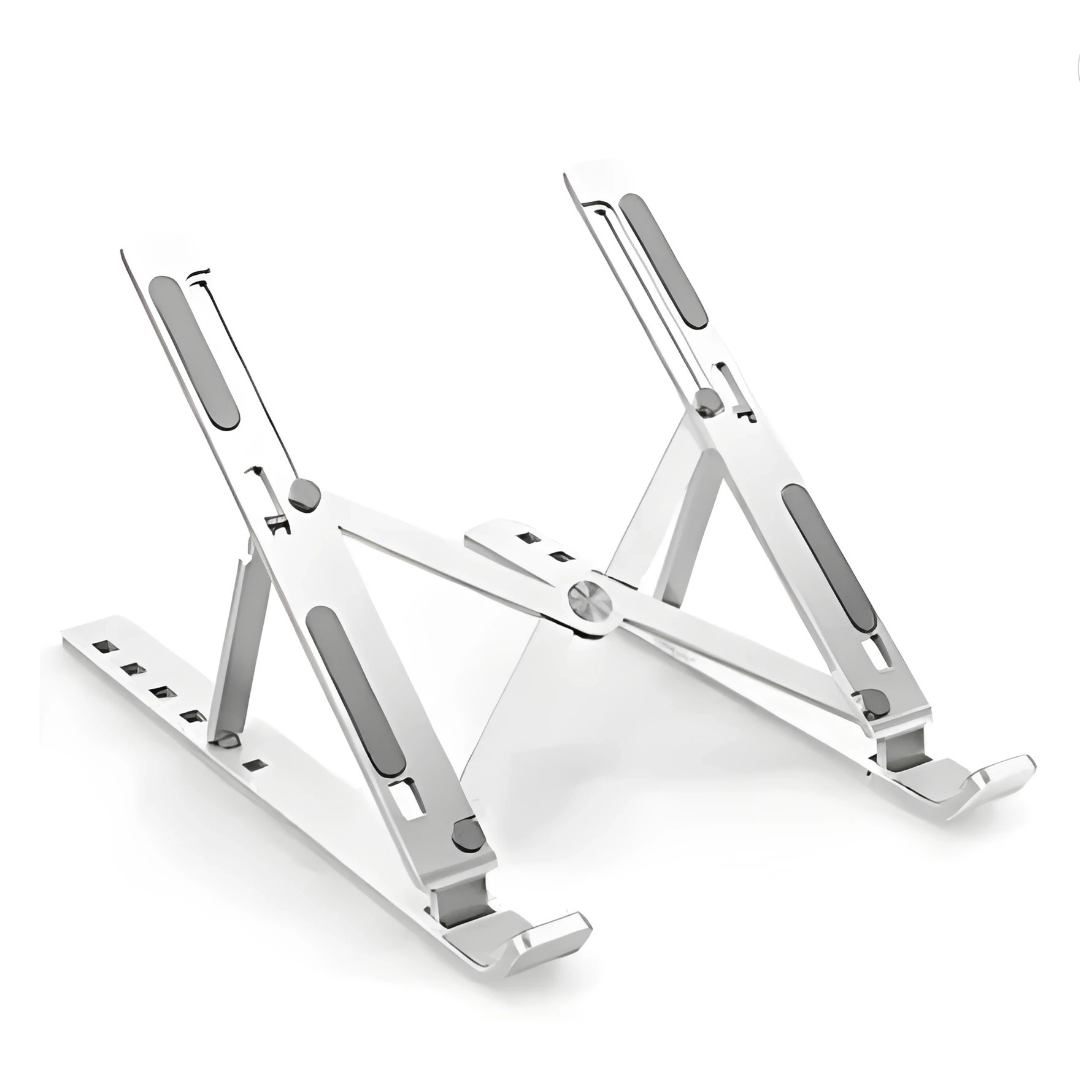 Adjustable Aluminum Laptop Stand for Ergonomic Height and Cooling 0