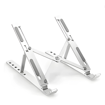 Adjustable Aluminum Laptop Stand for Ergonomic Height and Cooling 0