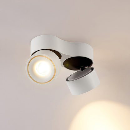 Adjustable Dual Spotlight Ceiling Light Fixture with Warm White LED – Modern Aluminum Design 4