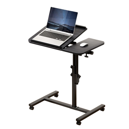 Adjustable Rolling Laptop Table with Mobile Design – Compact Height-Adjustable Laptop Desk for Home or Office 0