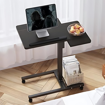 Adjustable Rolling Laptop Table with Mobile Design – Compact Height-Adjustable Laptop Desk for Home or Office 2