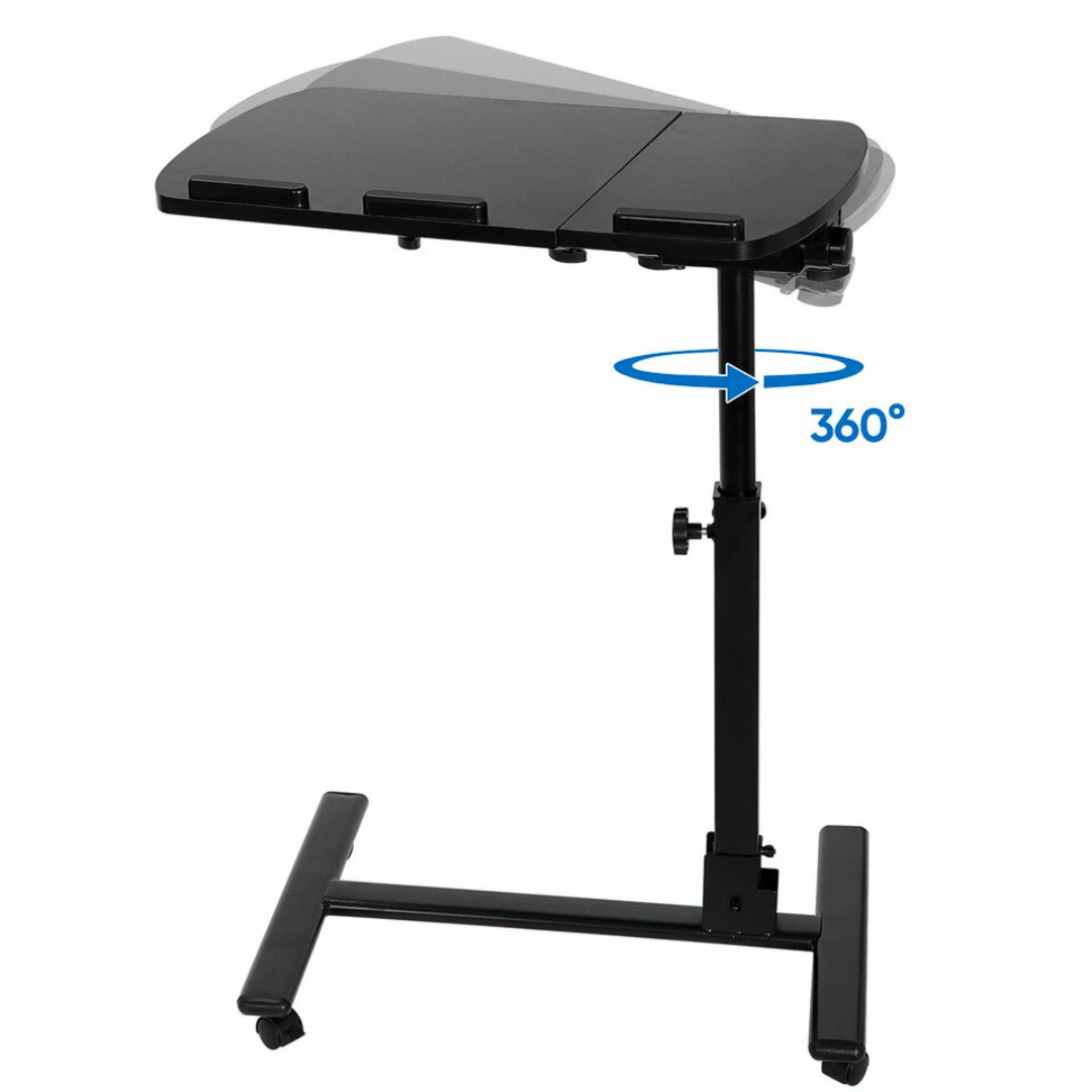 Adjustable Rolling Laptop Table with Mobile Design – Compact Height-Adjustable Laptop Desk for Home or Office 7