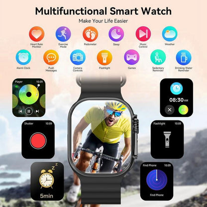 Advanced Touchscreen Smart Watch with Real-Time Fitness Tracking, 100+ Sports Modes, Call Functions, and Custom Watch Faces 2