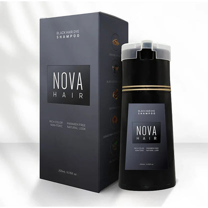 Ammonia-Free Hair Dye Shampoo for Fast 10-Minute Grey Coverage – Nourishing Formula with Botanical Ingredients 0