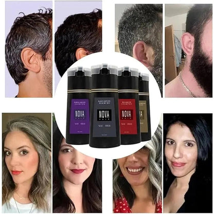Ammonia-Free Hair Dye Shampoo for Fast 10-Minute Grey Coverage – Nourishing Formula with Botanical Ingredients 6
