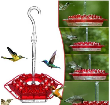 Ant-Proof Hummingbird Feeder with 30 Feeding Ports – Durable Outdoor Nectar Dispenser for Easy Access and Cleaning 2