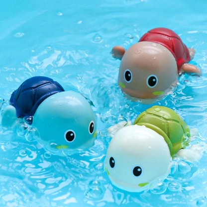 Baby Bath Toys - Floating Wind-Up Animal Set for Fun and Learning 0